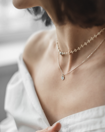 크리스탈 보석 목걸이